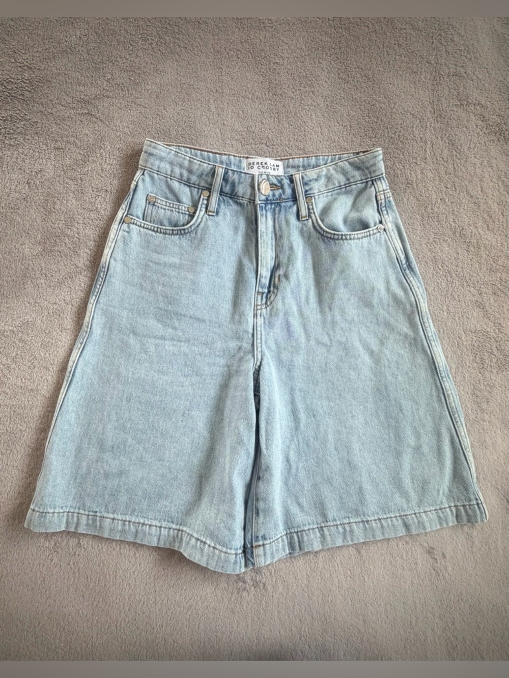 Derek Lam 10 Light Blue Bermuda Shorts Size 25